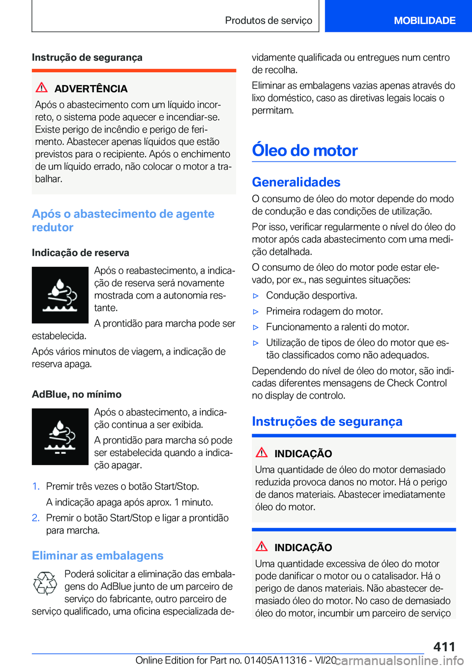 BMW 5 SERIES 2021  Manual do condutor (in Portuguese) �I�n�s�t�r�u�