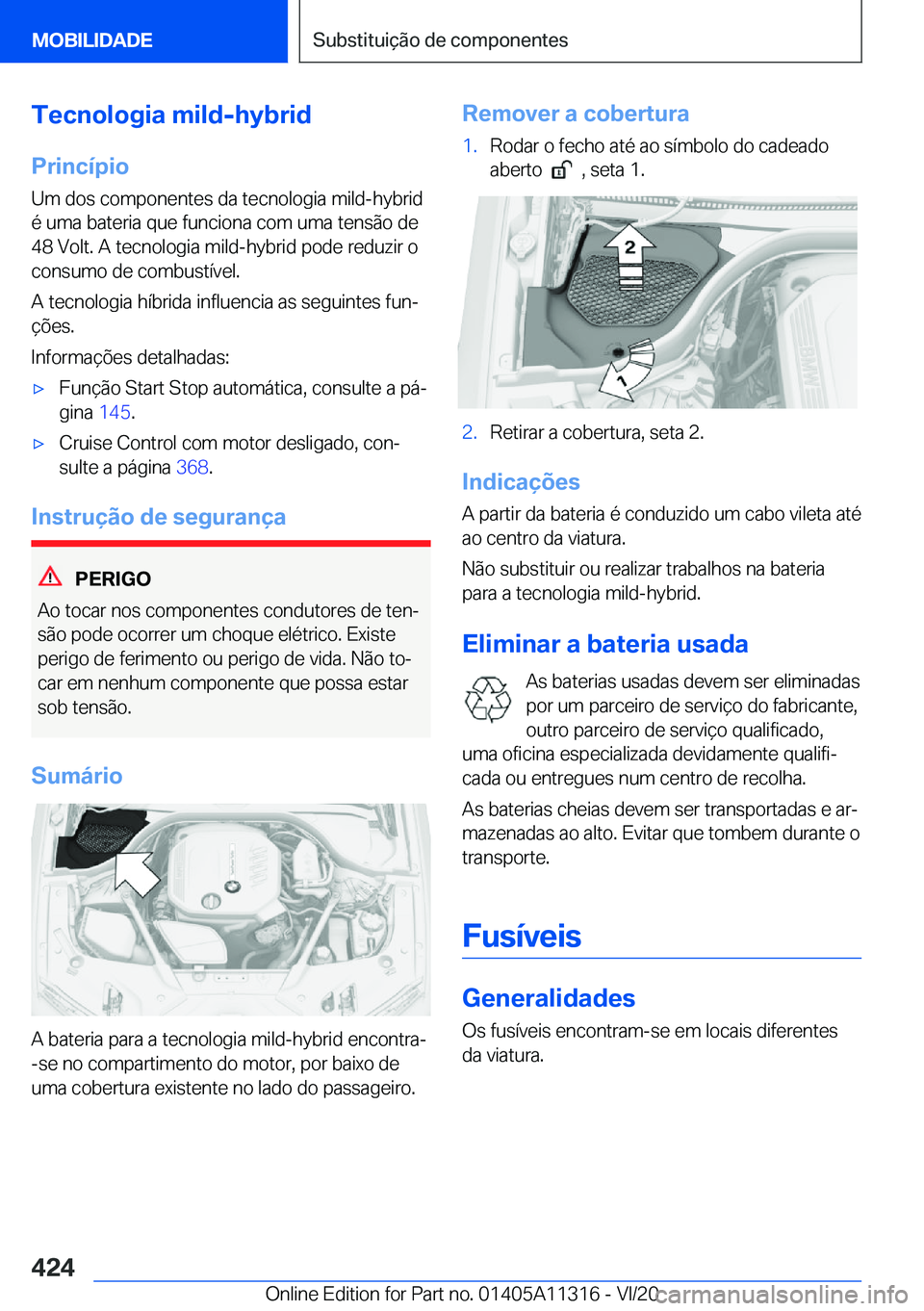 BMW 5 SERIES 2021  Manual do condutor (in Portuguese) �T�e�c�n�o�l�o�g�i�a��m�i�l�d�-�h�y�b�r�i�d
�P�r�i�n�c�