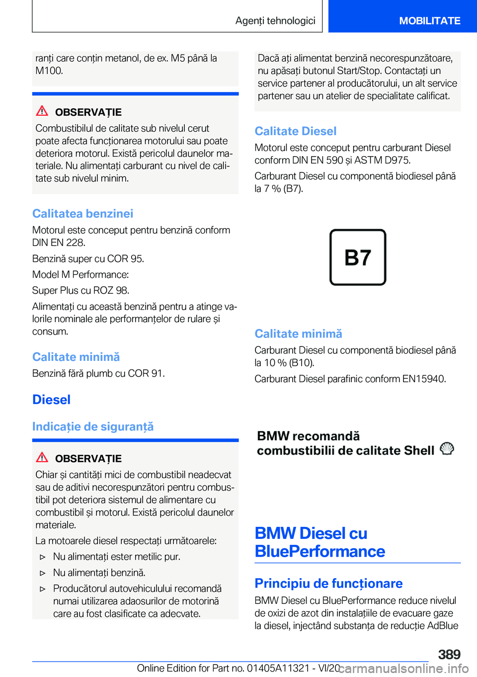 BMW 5 SERIES 2021  Ghiduri De Utilizare (in Romanian) �r�a�n*�i��c�a�r�e��c�o�n*�i�n��m�e�t�a�n�o�l�,��d�e��e�x�.��M�5��p�