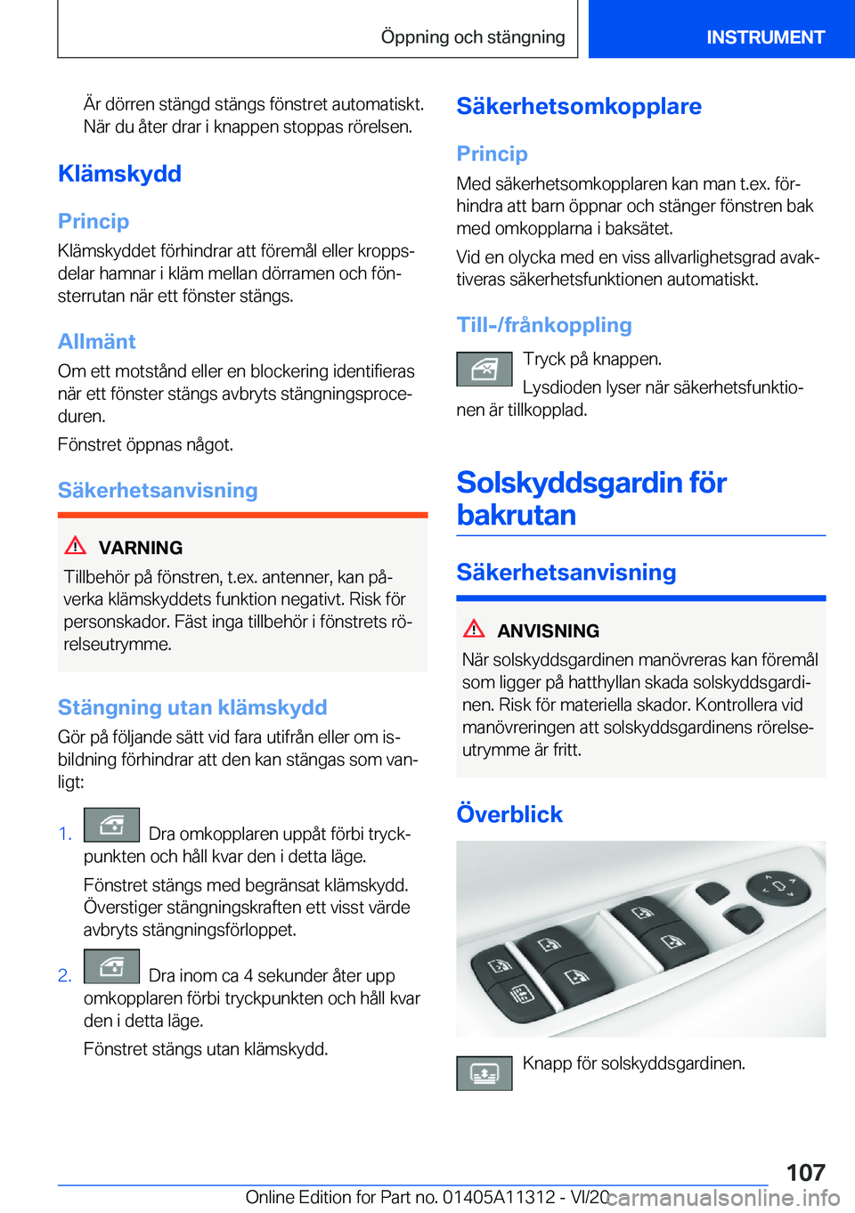 BMW 5 SERIES 2021  InstruktionsbÖcker (in Swedish) �Ä�r��d�