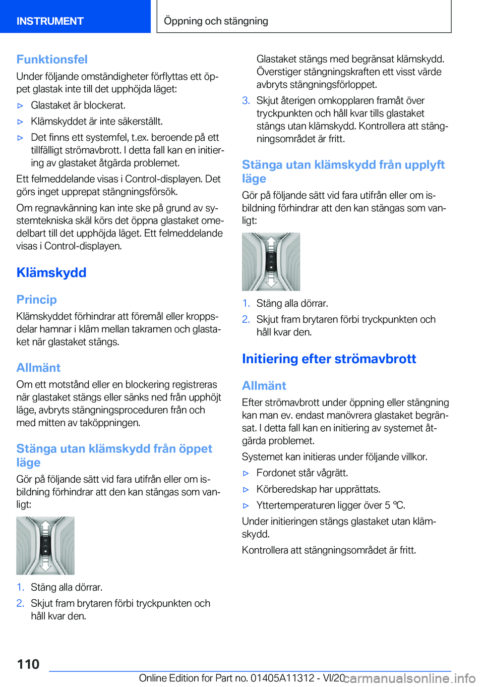 BMW 5 SERIES 2021  InstruktionsbÖcker (in Swedish) �F�u�n�k�t�i�o�n�s�f�e�l�U�n�d�e�r��f�