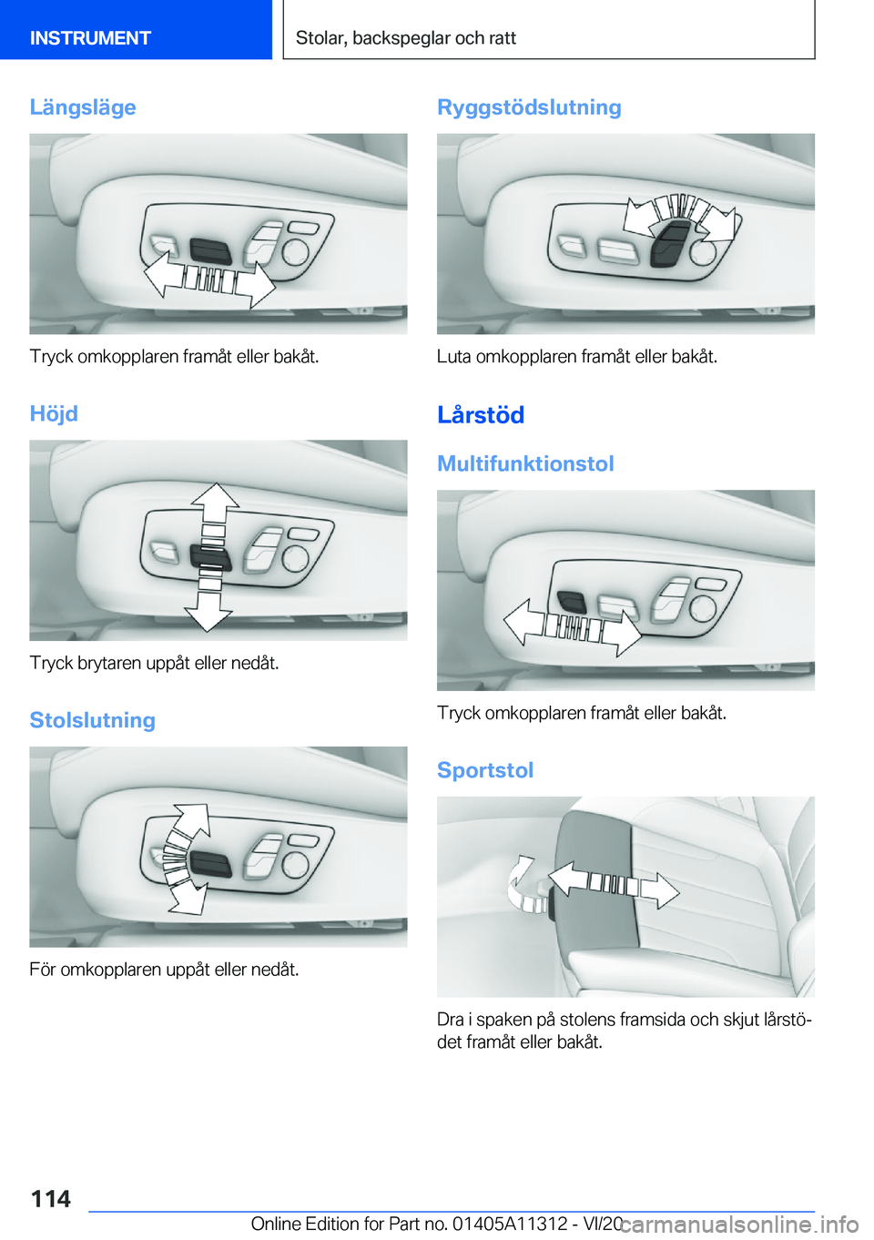 BMW 5 SERIES 2021  InstruktionsbÖcker (in Swedish) �L�ä�n�g�s�l�ä�g�e
�T�r�y�c�k��o�m�k�o�p�p�l�a�r�e�n��f�r�a�m�å�t��e�l�l�e�r��b�a�k�å�t�.
�H�