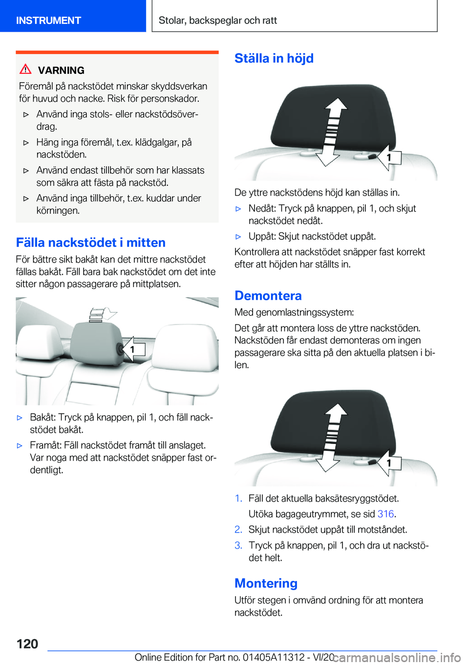 BMW 5 SERIES 2021  InstruktionsbÖcker (in Swedish) �V�A�R�N�I�N�G
�F�