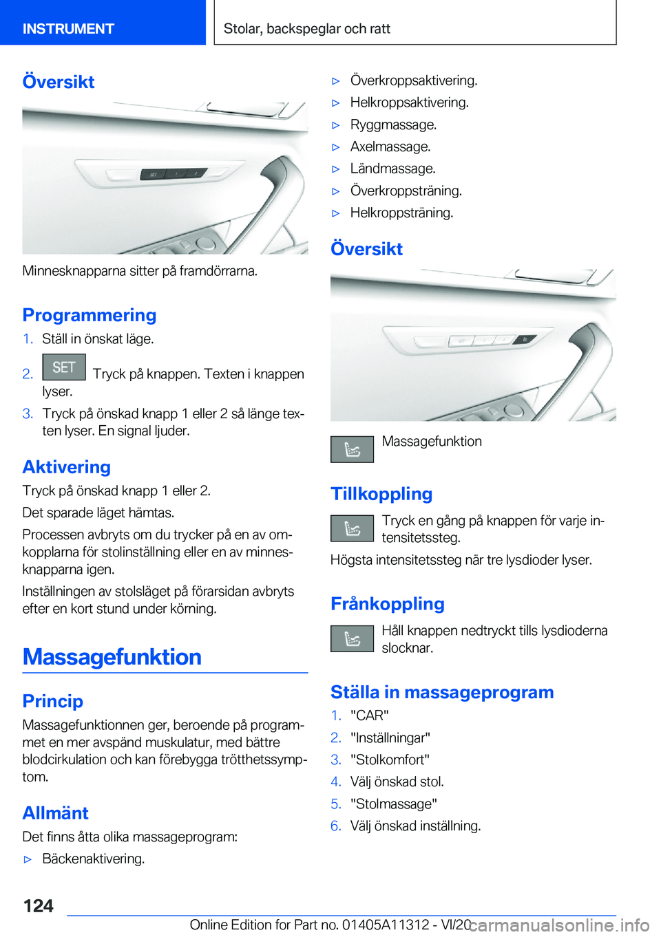 BMW 5 SERIES 2021  InstruktionsbÖcker (in Swedish) �