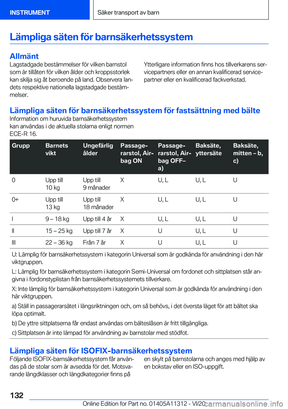 BMW 5 SERIES 2021  InstruktionsbÖcker (in Swedish) �L�ä�m�p�l�i�g�a��s�ä�t�e�n��f�