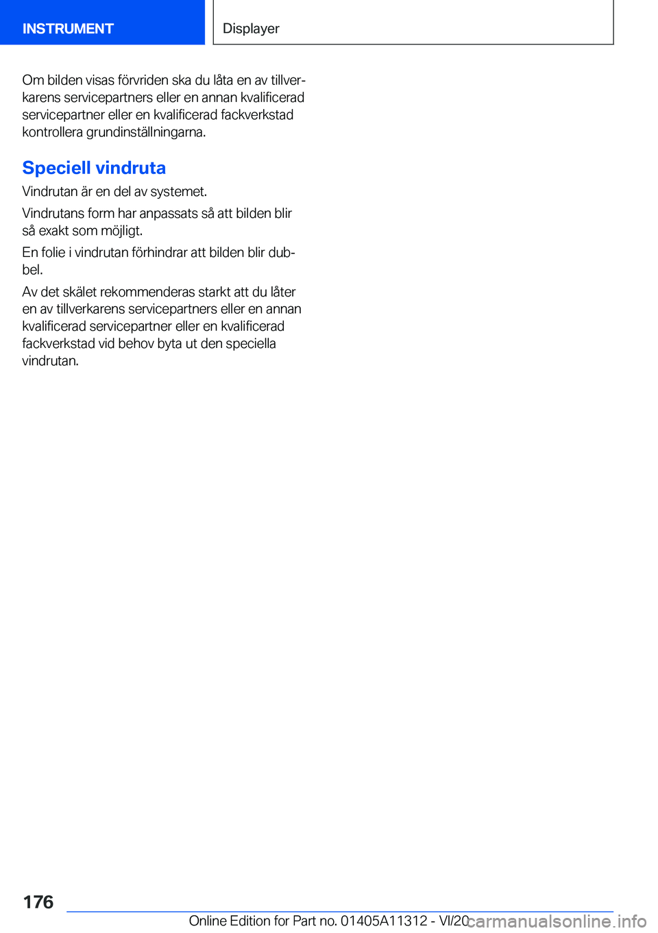 BMW 5 SERIES 2021  InstruktionsbÖcker (in Swedish) �O�m��b�i�l�d�e�n��v�i�s�a�s��f�