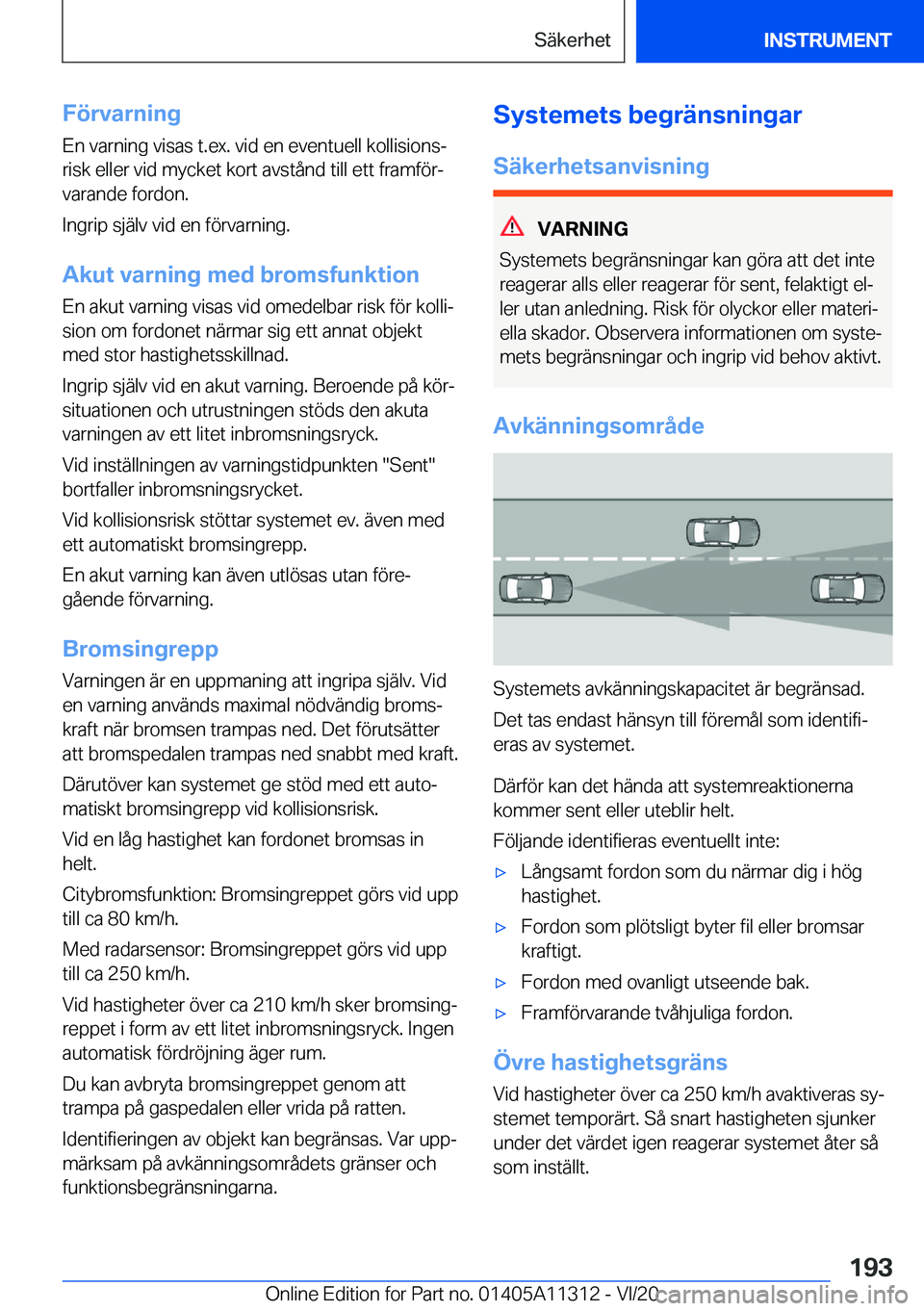 BMW 5 SERIES 2021  InstruktionsbÖcker (in Swedish) �F�