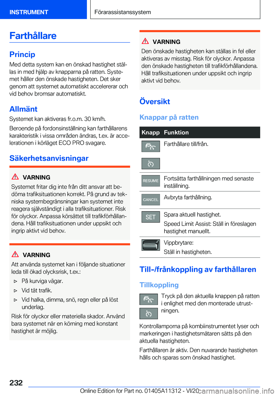 BMW 5 SERIES 2021  InstruktionsbÖcker (in Swedish) �F�a�r�t�h�å�l�l�a�r�e
�P�r�i�n�c�i�p�M�e�d��d�e�t�t�a��s�y�s�t�e�m��k�a�n��e�n��