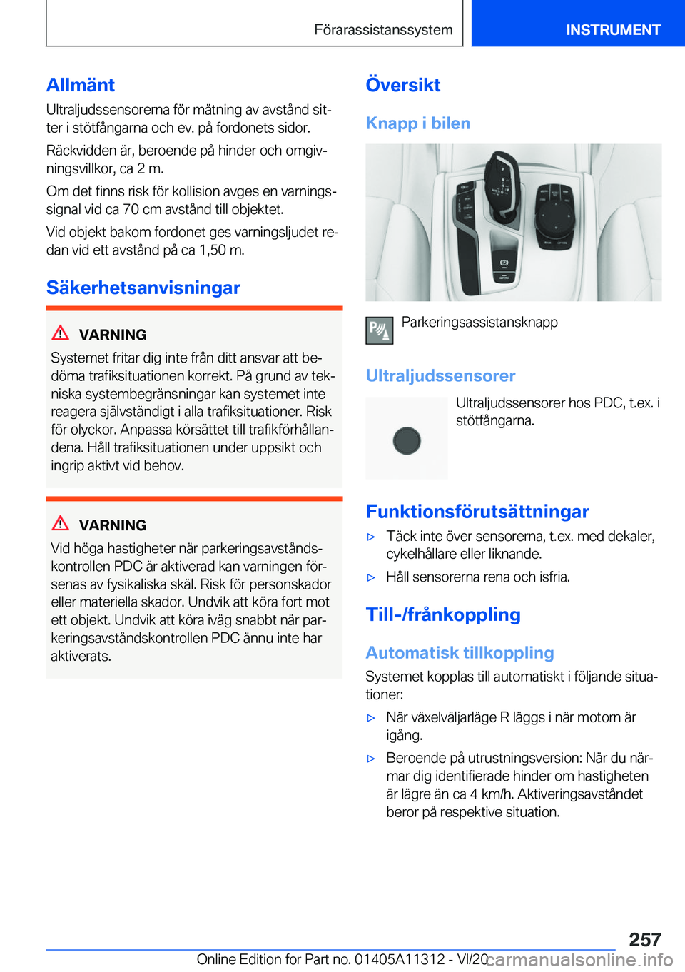 BMW 5 SERIES 2021  InstruktionsbÖcker (in Swedish) �A�l�l�m�ä�n�t
�U�l�t�r�a�l�j�u�d�s�s�e�n�s�o�r�e�r�n�a��f�