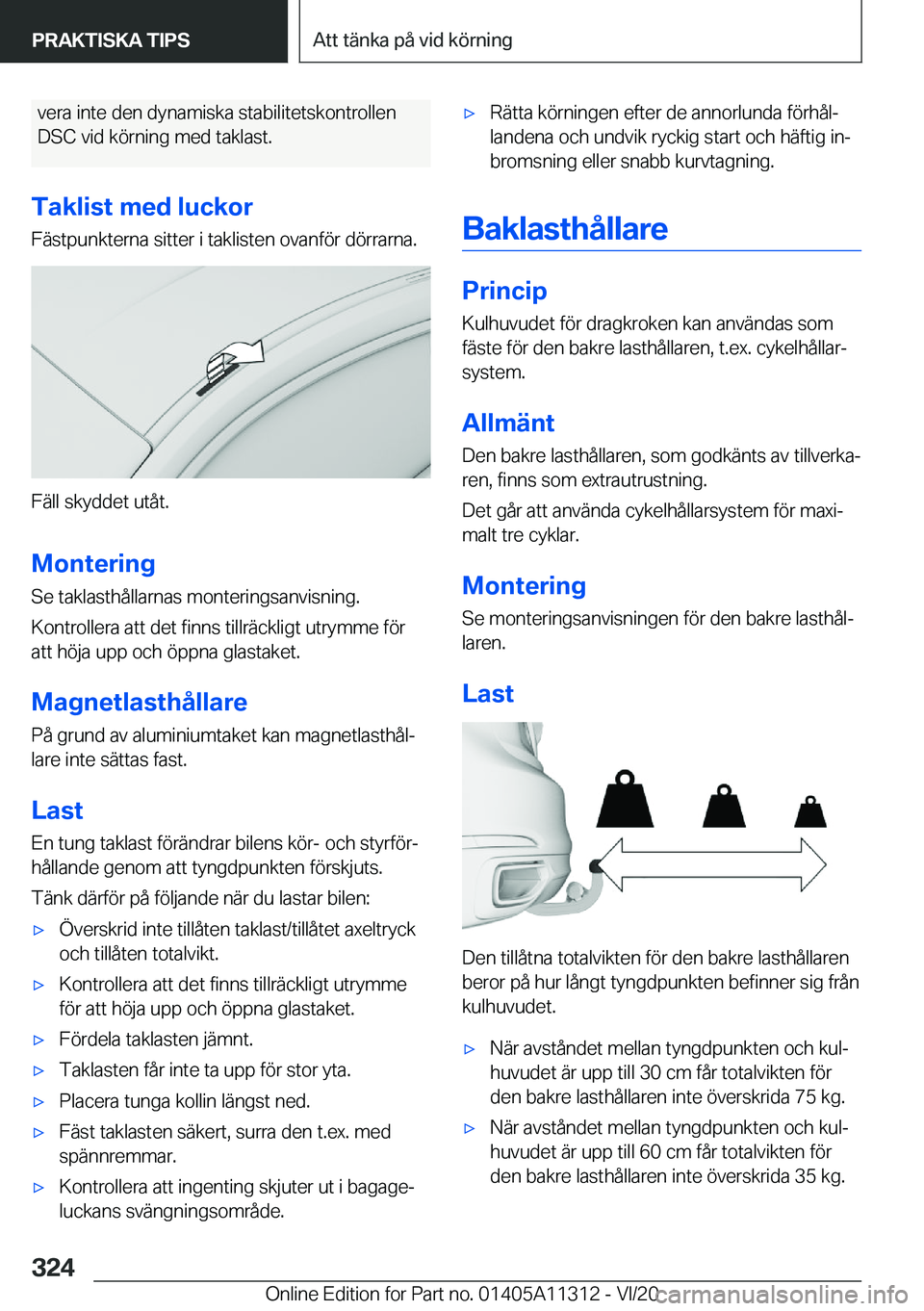 BMW 5 SERIES 2021  InstruktionsbÖcker (in Swedish) �v�e�r�a��i�n�t�e��d�e�n��d�y�n�a�m�i�s�k�a��s�t�a�b�i�l�i�t�e�t�s�k�o�n�t�r�o�l�l�e�n�D�S�C��v�i�d��k�
