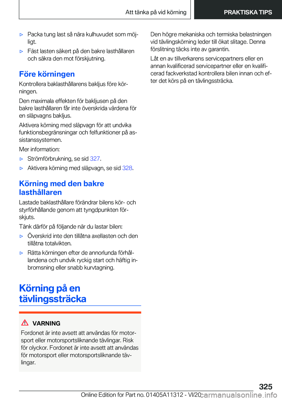 BMW 5 SERIES 2021  InstruktionsbÖcker (in Swedish) 'x�P�a�c�k�a��t�u�n�g��l�a�s�t��s�å��n�ä�r�a��k�u�l�h�u�v�u�d�e�t��s�o�m��m�