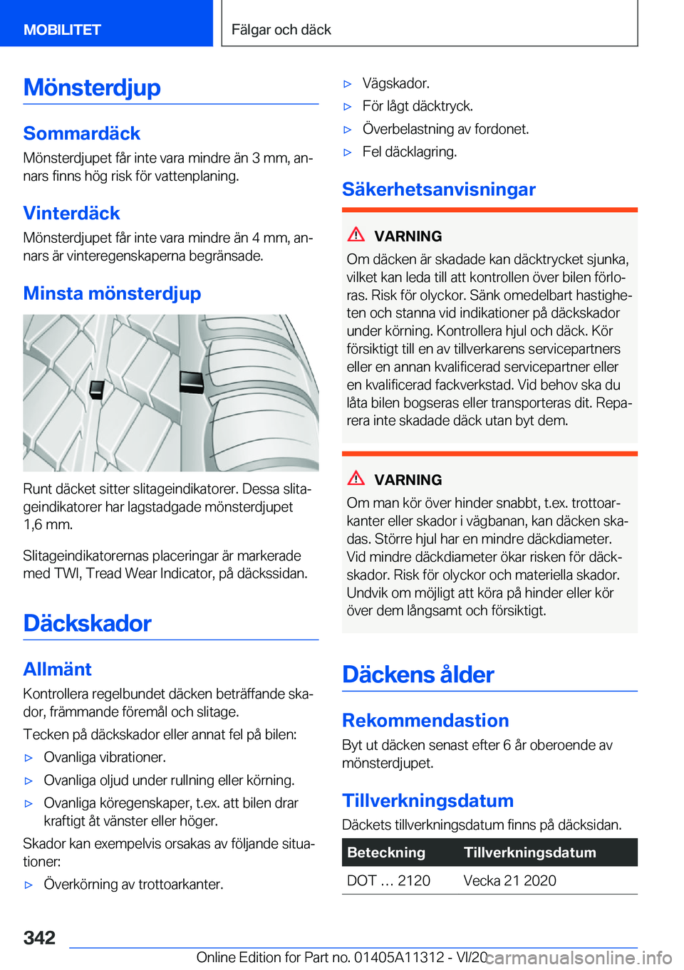 BMW 5 SERIES 2021  InstruktionsbÖcker (in Swedish) �M�