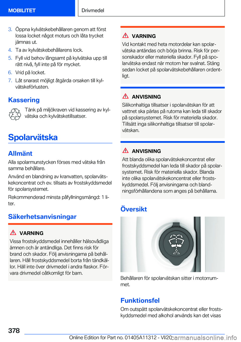 BMW 5 SERIES 2021  InstruktionsbÖcker (in Swedish) �3�.�