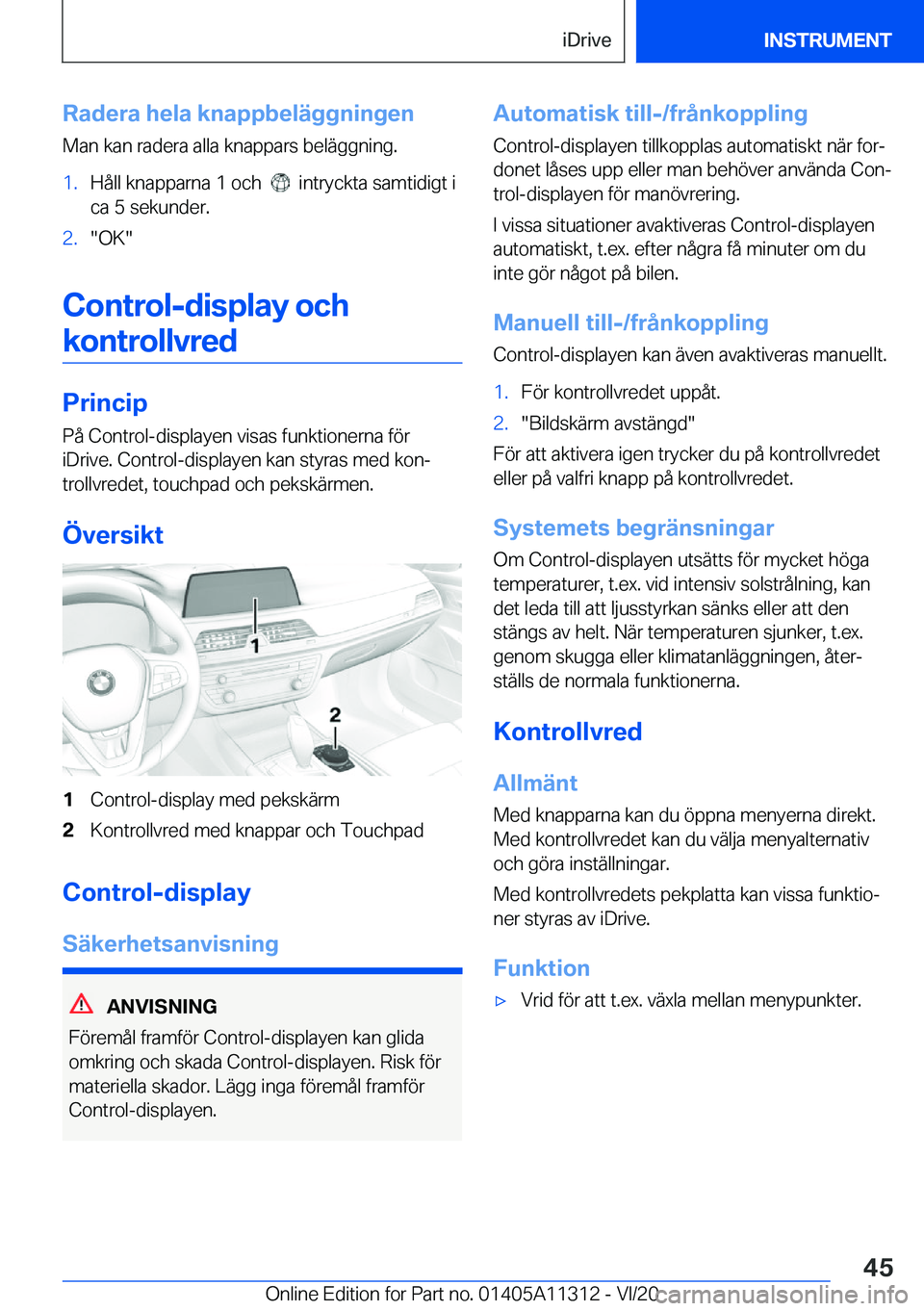 BMW 5 SERIES 2021  InstruktionsbÖcker (in Swedish) �R�a�d�e�r�a��h�e�l�a��k�n�a�p�p�b�e�l�ä�g�g�n�i�n�g�e�n�M�a�n��k�a�n��r�a�d�e�r�a��a�l�l�a��k�n�a�p�p�a�r�s��b�e�l�ä�g�g�n�i�n�g�.�1�.�H�å�l�l��k�n�a�p�p�a�r�n�a��1��o�c�h�����i�n�t�