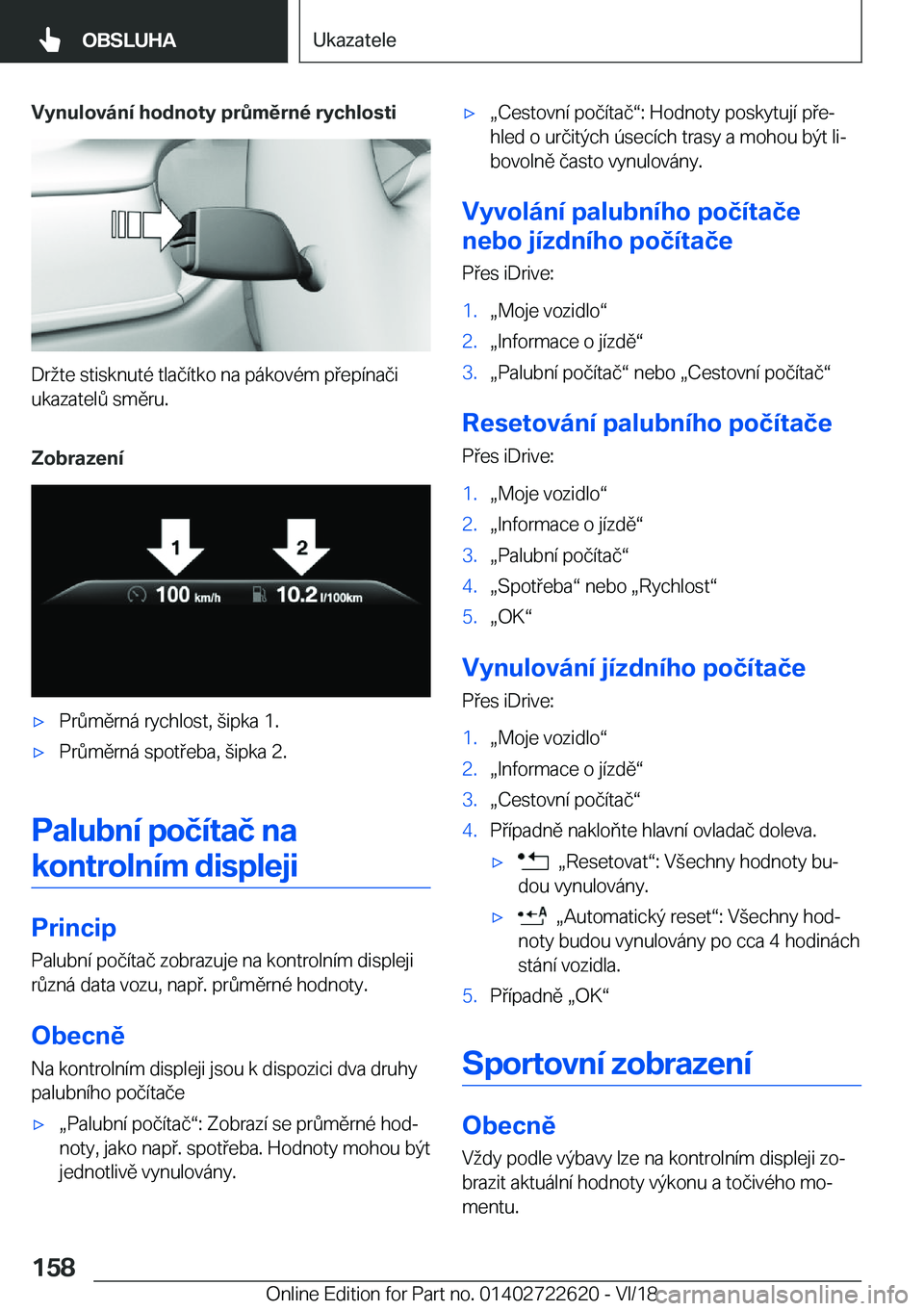 BMW 5 SERIES 2019  Návod na použití (in Czech) �V�y�n�u�l�o�v�