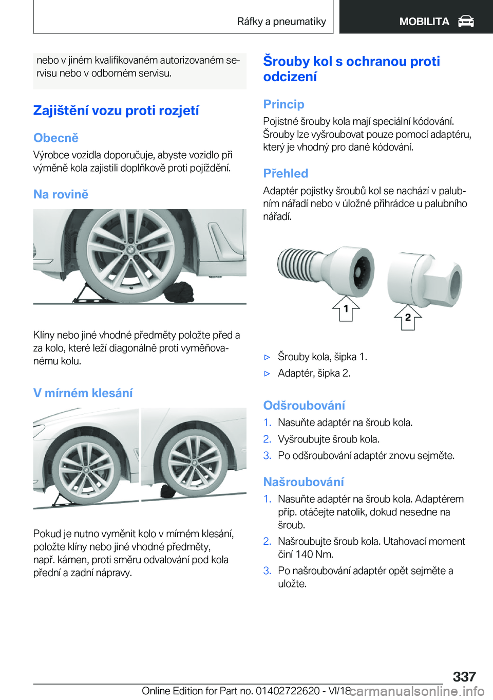 BMW 5 SERIES 2019  Návod na použití (in Czech) �n�e�b�o��v��j�i�n�