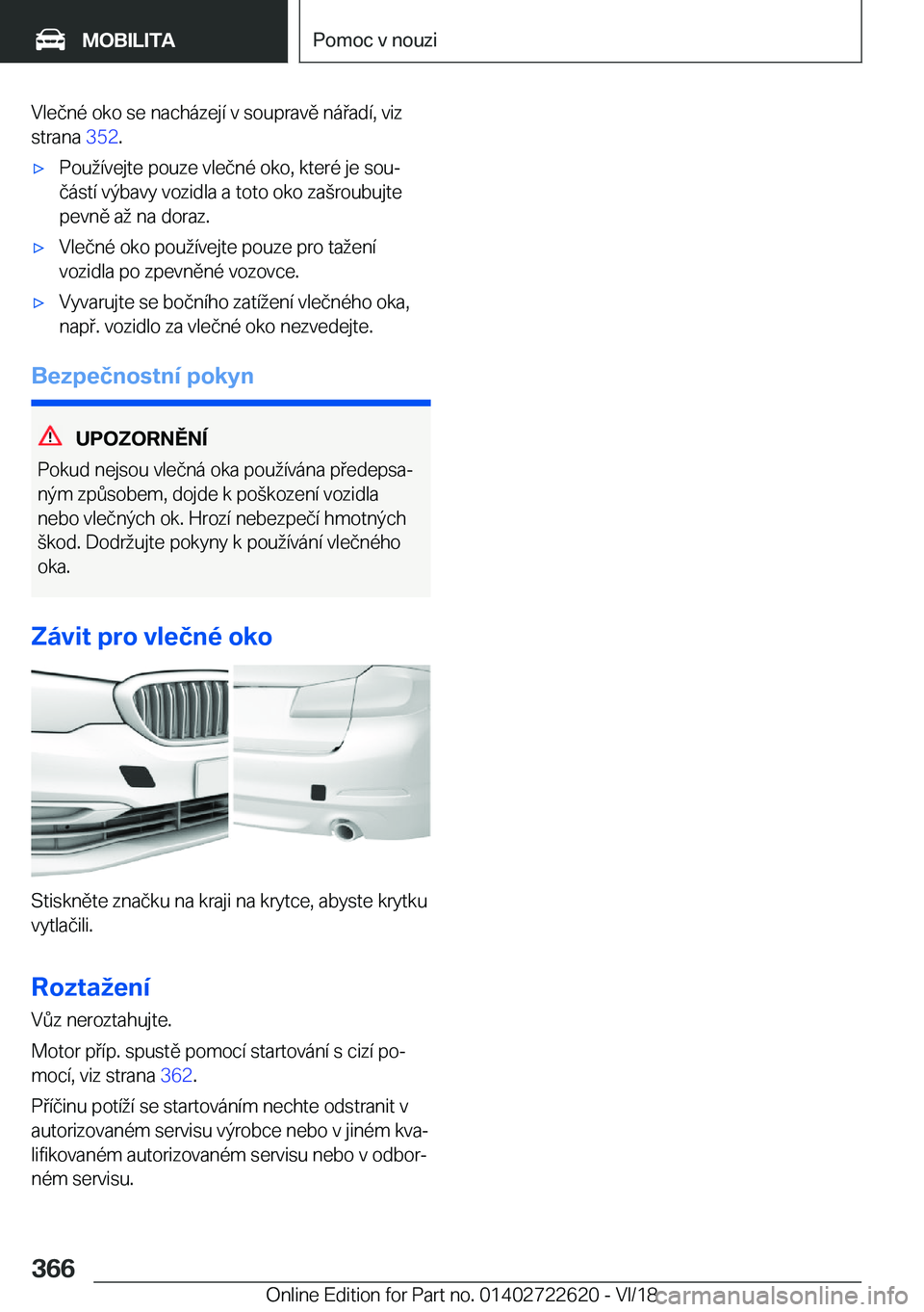 BMW 5 SERIES 2019  Návod na použití (in Czech) �V�l�e�č�n�