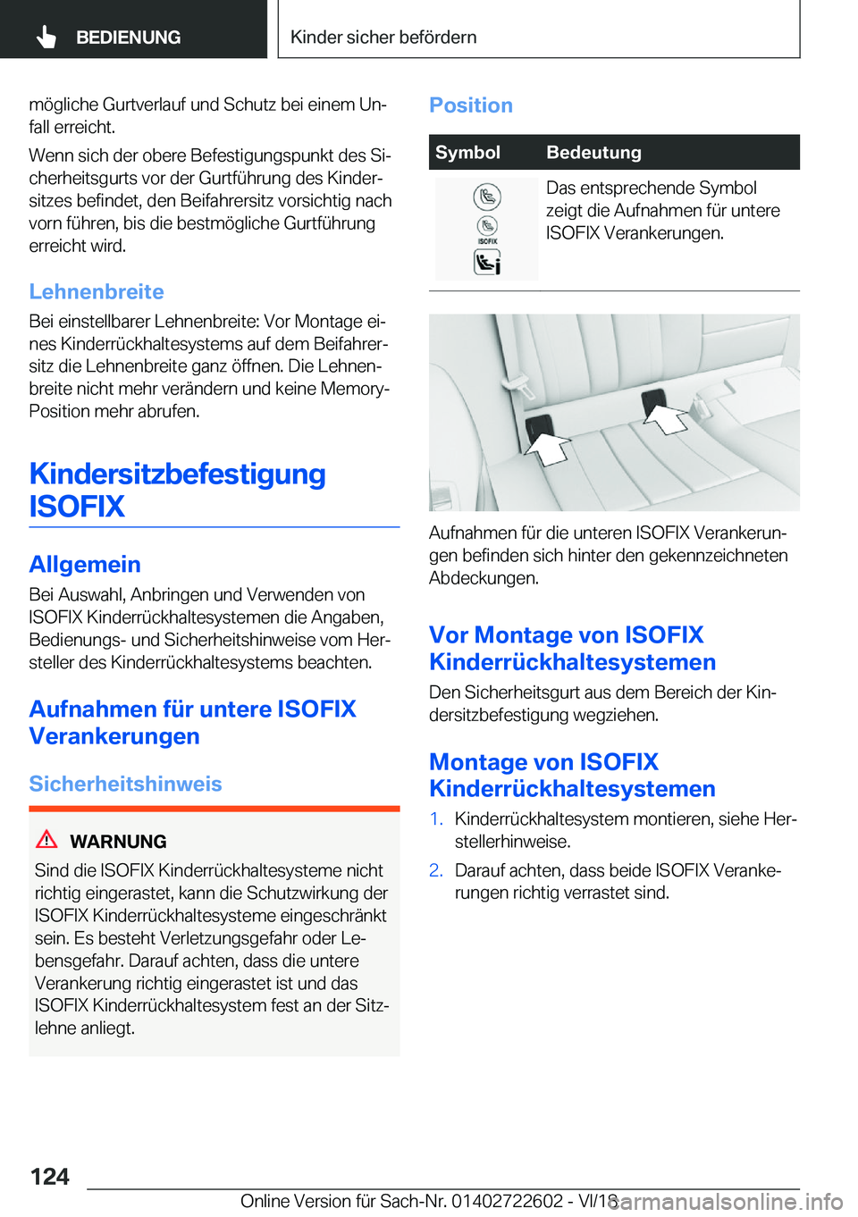 BMW 5 SERIES 2019  Betriebsanleitungen (in German) �m�