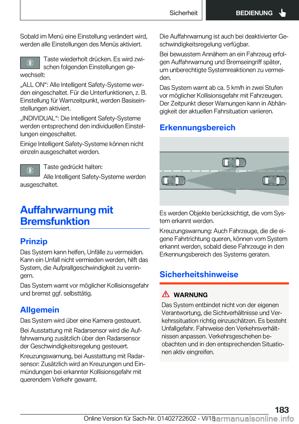 BMW 5 SERIES 2019  Betriebsanleitungen (in German) �S�o�b�a�l�d��i�m��M�e�n�
