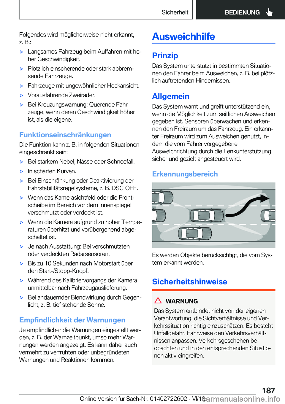 BMW 5 SERIES 2019  Betriebsanleitungen (in German) �F�o�l�g�e�n�d�e�s��w�i�r�d��m�