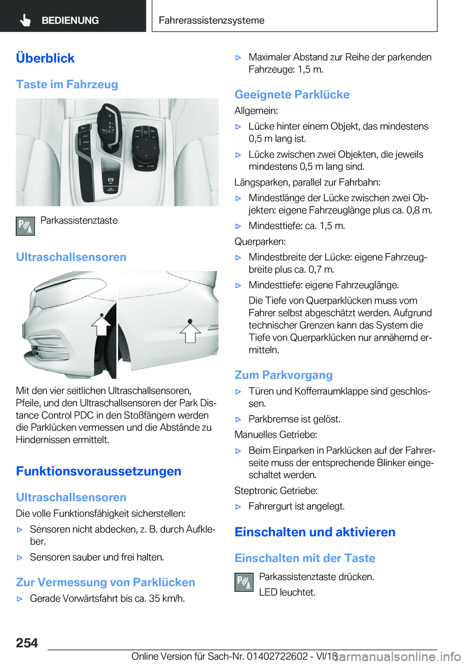 BMW 5 SERIES 2019  Betriebsanleitungen (in German) �