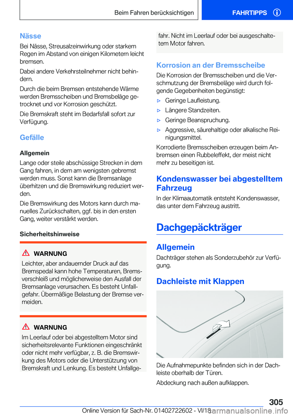 BMW 5 SERIES 2019  Betriebsanleitungen (in German) �N�