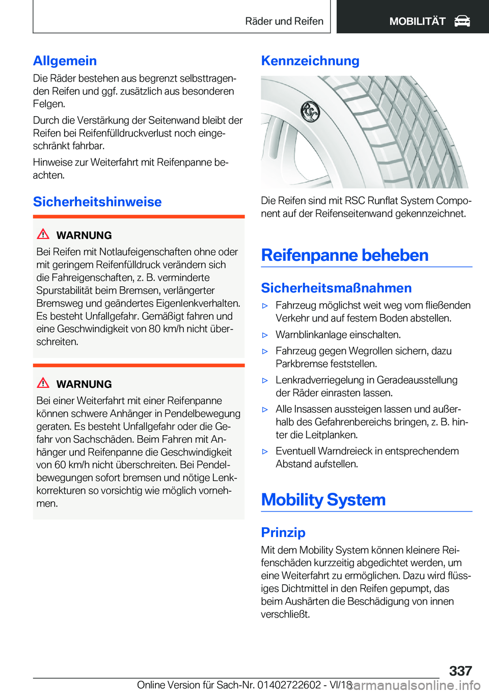 BMW 5 SERIES 2019  Betriebsanleitungen (in German) �A�l�l�g�e�m�e�i�n
�D�i�e��R�
