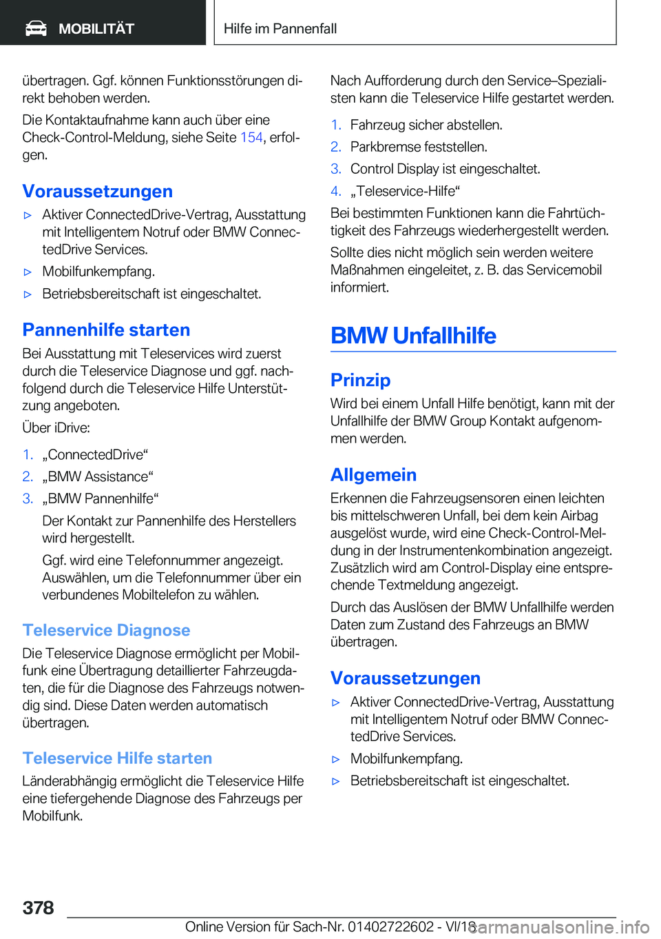 BMW 5 SERIES 2019  Betriebsanleitungen (in German) �