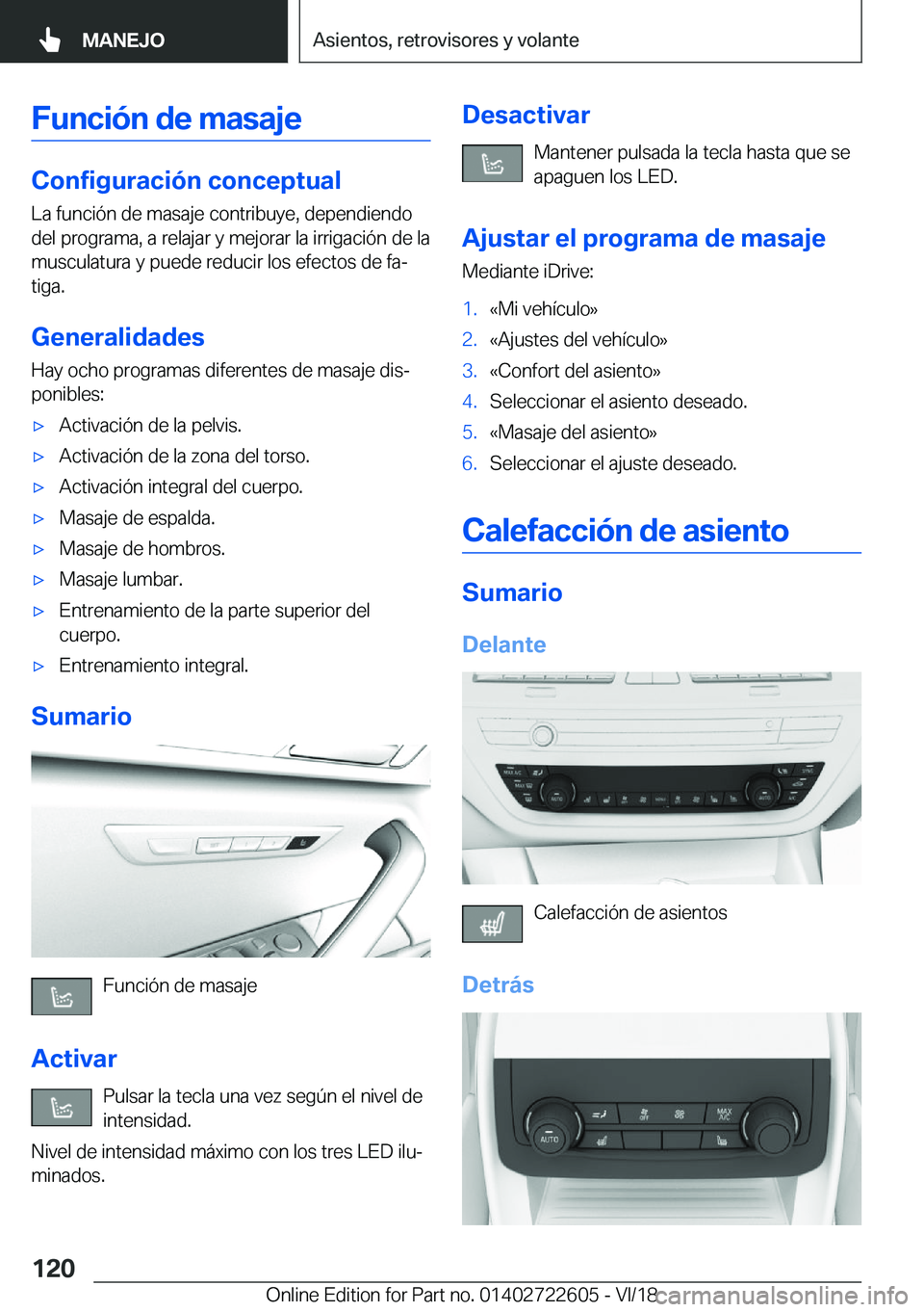 BMW 5 SERIES 2019  Manuales de Empleo (in Spanish) �F�u�n�c�i�