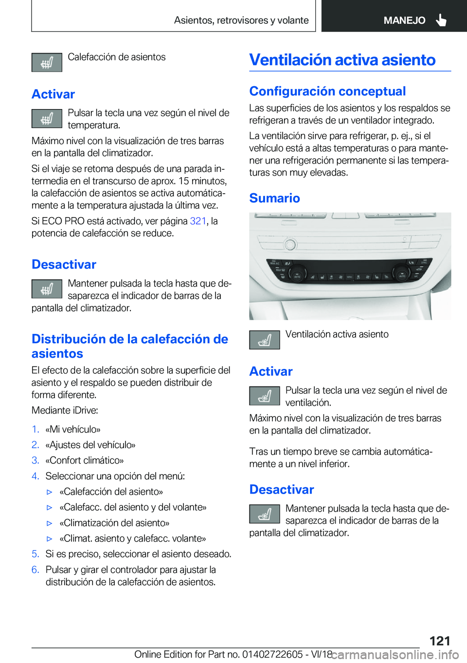 BMW 5 SERIES 2019  Manuales de Empleo (in Spanish) �C�a�l�e�f�a�c�c�i�