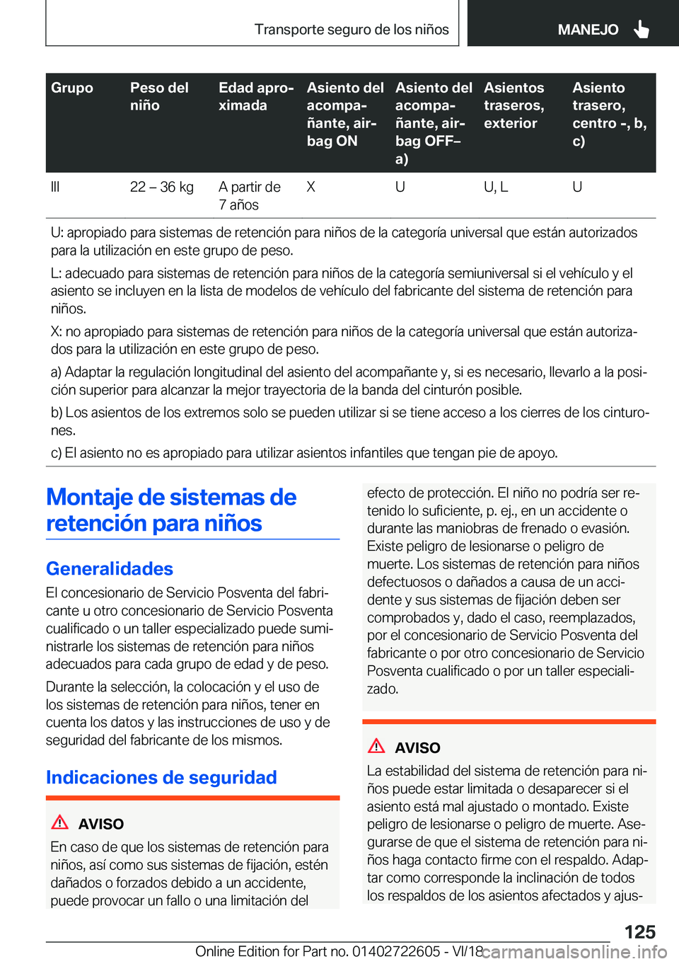 BMW 5 SERIES 2019  Manuales de Empleo (in Spanish) �G�r�u�p�o�P�e�s�o��d�e�l
�n�i�