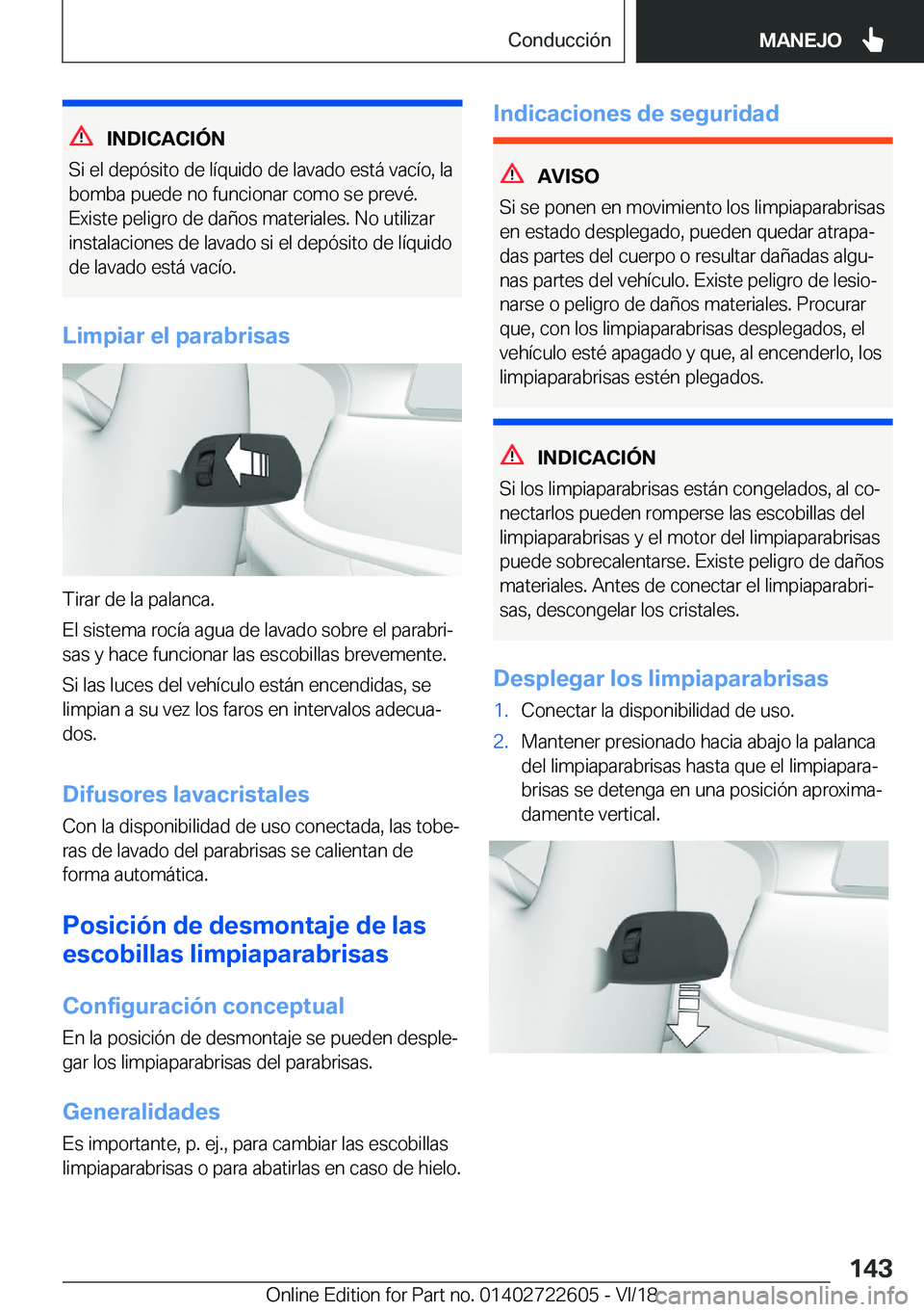 BMW 5 SERIES 2019  Manuales de Empleo (in Spanish) �I�N�D�I�C�A�C�I�