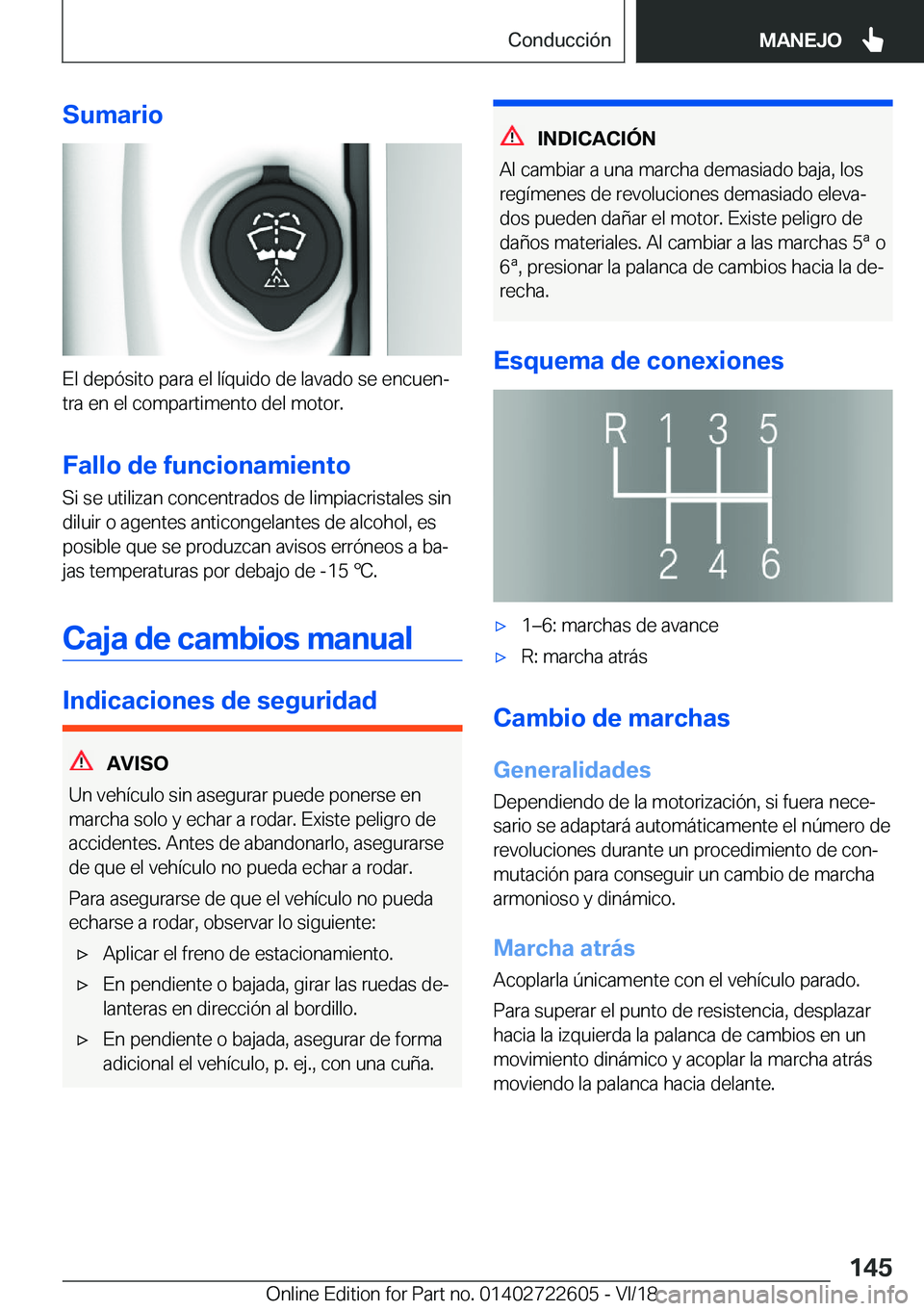 BMW 5 SERIES 2019  Manuales de Empleo (in Spanish) �S�u�m�a�r�i�o
�E�l��d�e�p�