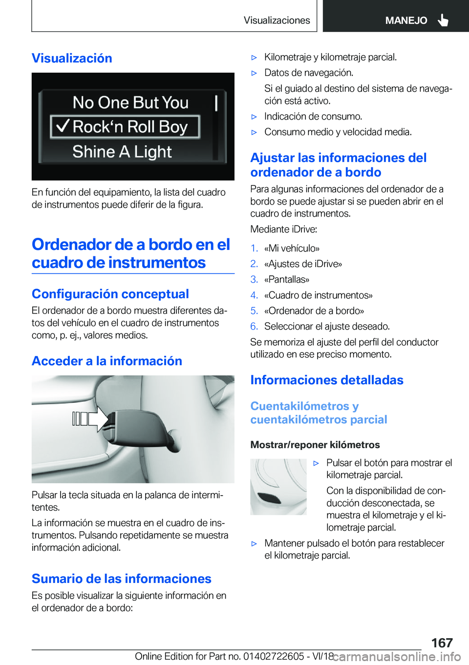 BMW 5 SERIES 2019  Manuales de Empleo (in Spanish) �V�i�s�u�a�l�i�z�a�c�i�