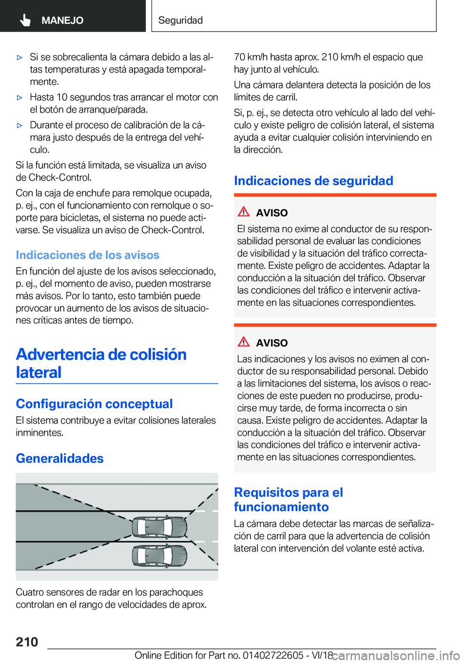 BMW 5 SERIES 2019  Manuales de Empleo (in Spanish) x�S�i��s�e��s�o�b�r�e�c�a�l�i�e�n�t�a��l�a��c�