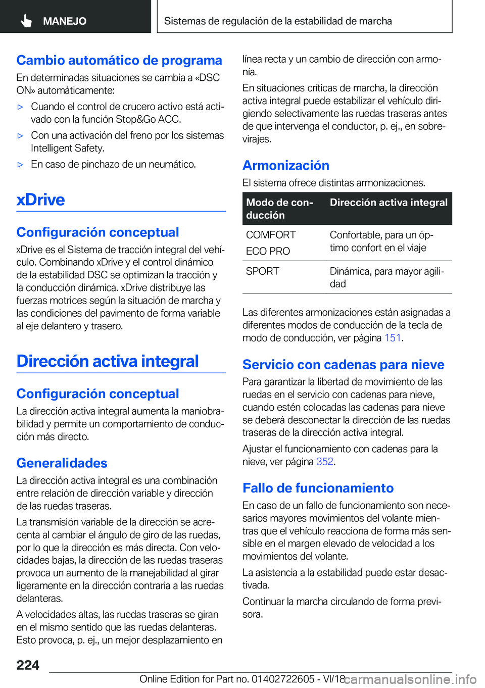 BMW 5 SERIES 2019  Manuales de Empleo (in Spanish) �C�a�m�b�i�o��a�u�t�o�m�