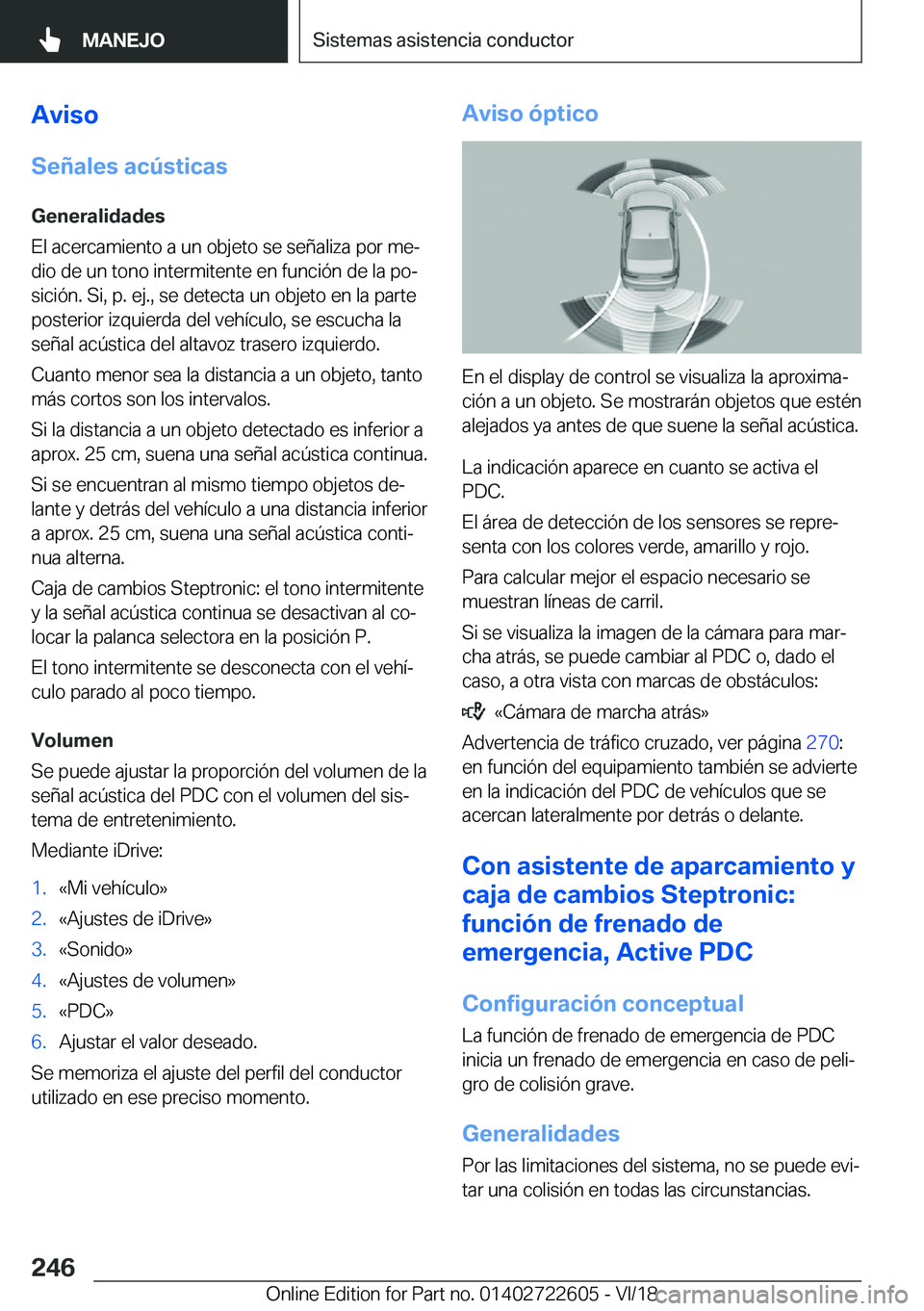 BMW 5 SERIES 2019  Manuales de Empleo (in Spanish) �A�v�i�s�o�S�e�