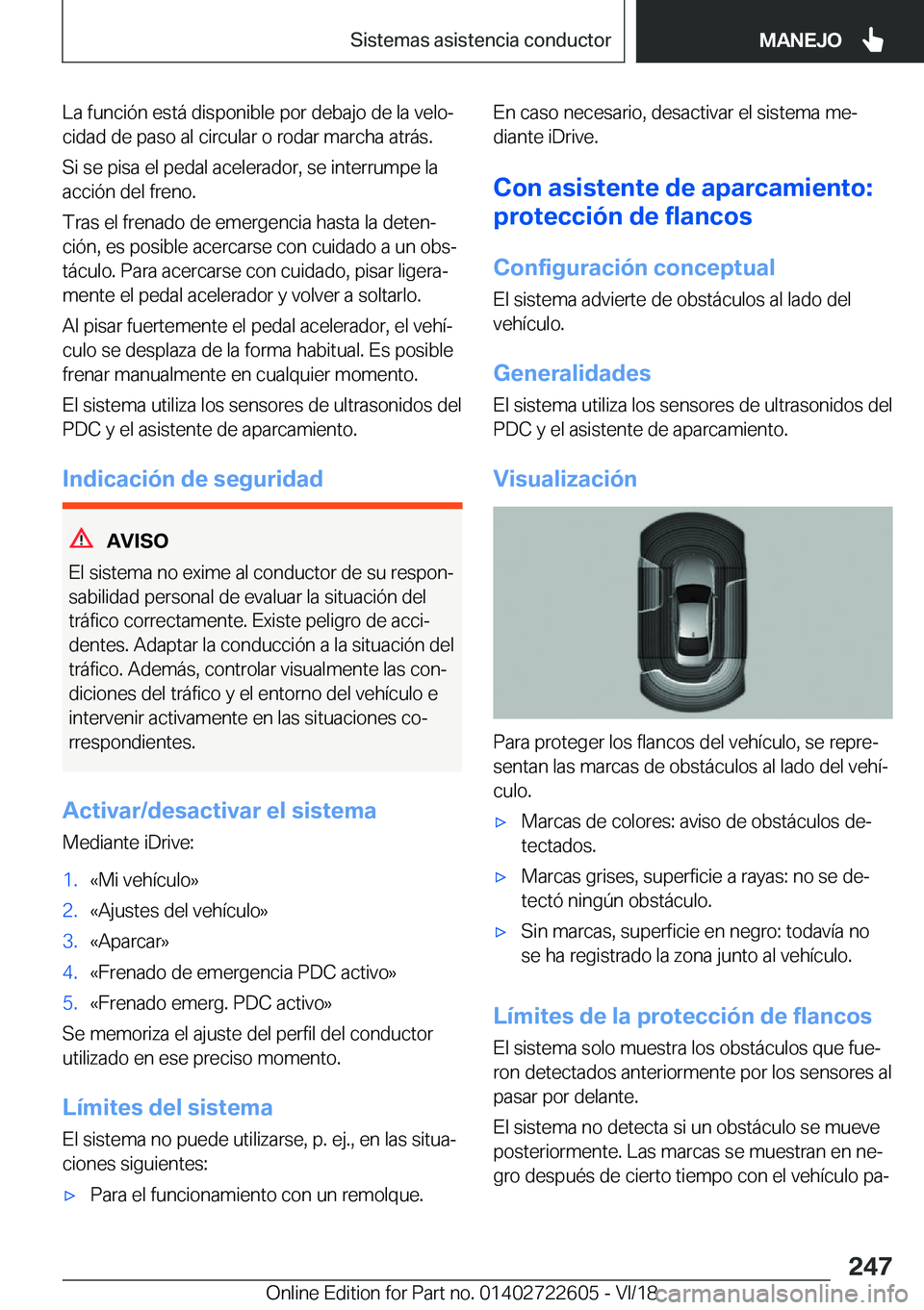 BMW 5 SERIES 2019  Manuales de Empleo (in Spanish) �L�a��f�u�n�c�i�