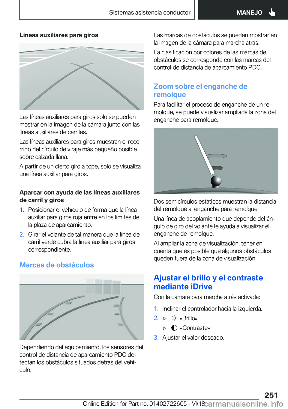 BMW 5 SERIES 2019  Manuales de Empleo (in Spanish) �L�