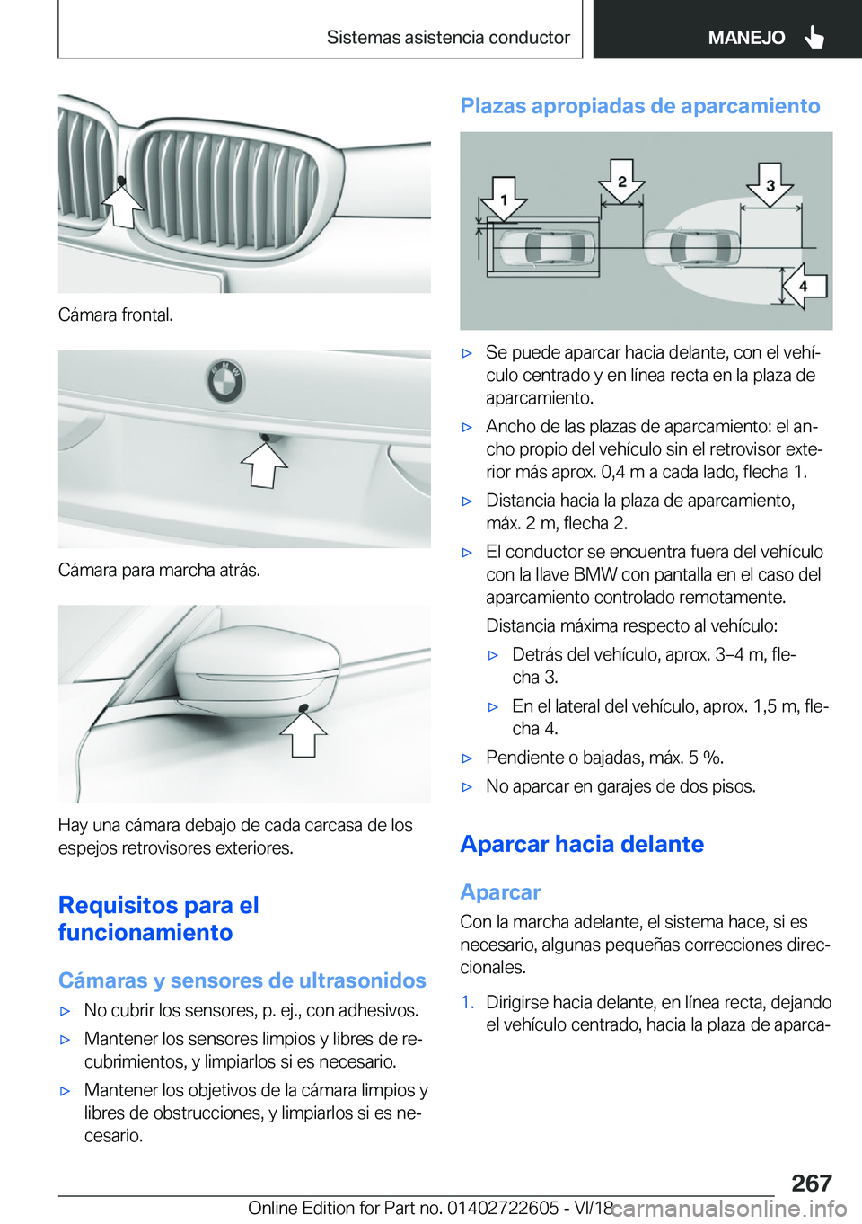 BMW 5 SERIES 2019  Manuales de Empleo (in Spanish) �C�