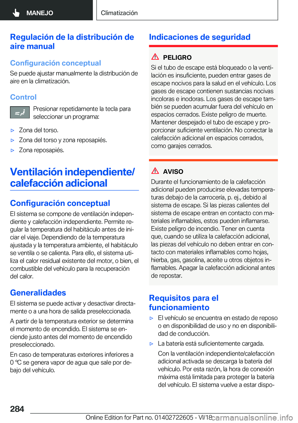 BMW 5 SERIES 2019  Manuales de Empleo (in Spanish) �R�e�g�u�l�a�c�i�