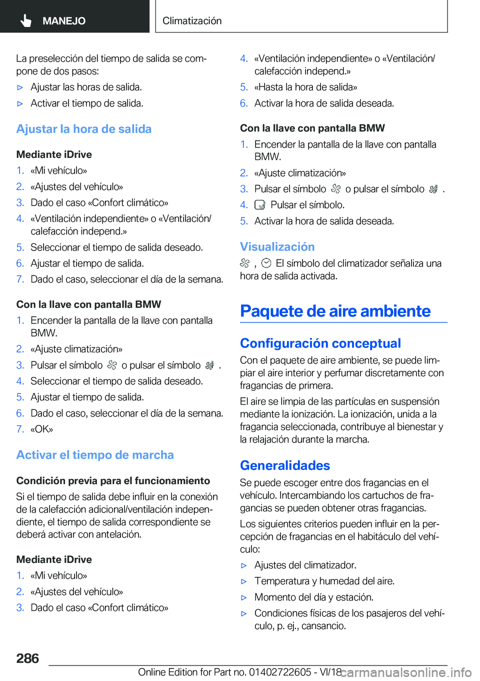 BMW 5 SERIES 2019  Manuales de Empleo (in Spanish) �L�a��p�r�e�s�e�l�e�c�c�i�