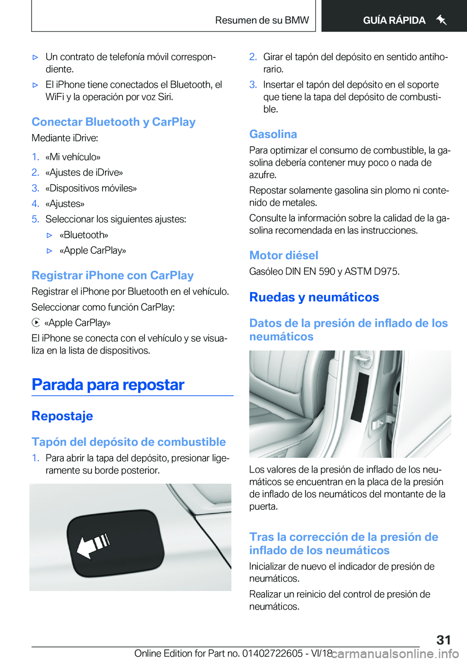 BMW 5 SERIES 2019  Manuales de Empleo (in Spanish) x�U�n��c�o�n�t�r�a�t�o��d�e��t�e�l�e�f�o�n�