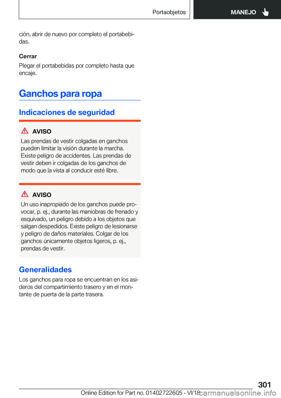 BMW 5 SERIES 2019  Manuales de Empleo (in Spanish) �c�i�