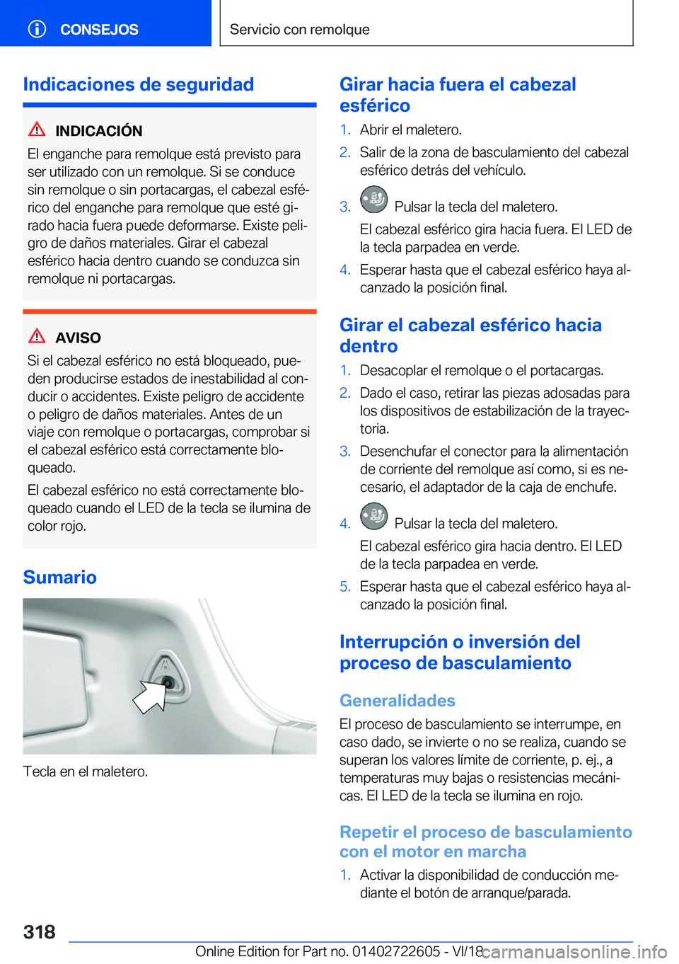 BMW 5 SERIES 2019  Manuales de Empleo (in Spanish) �I�n�d�i�c�a�c�i�o�n�e�s��d�e��s�e�g�u�r�i�d�a�d
�I�N�D�I�C�A�C�I�