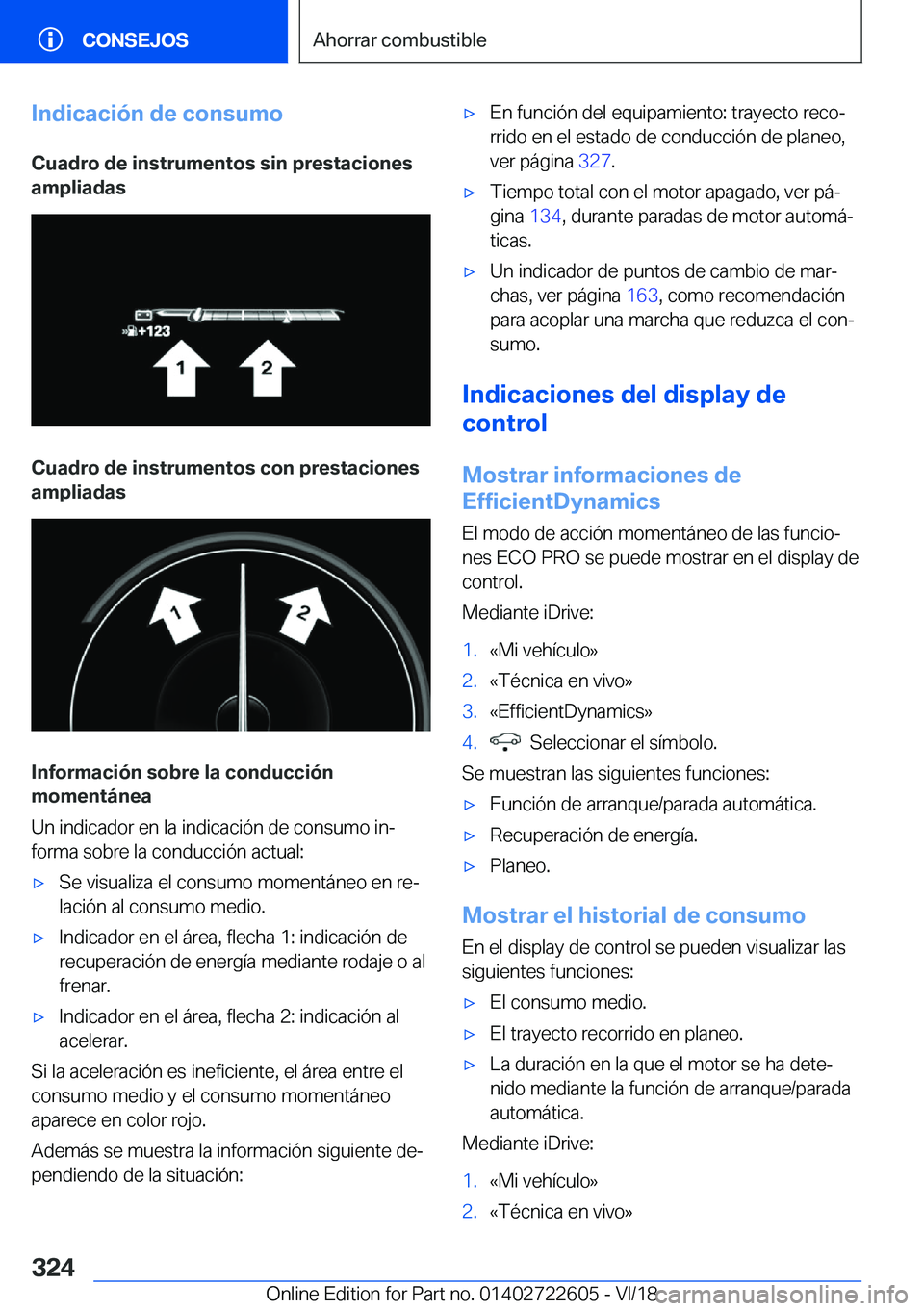 BMW 5 SERIES 2019  Manuales de Empleo (in Spanish) �I�n�d�i�c�a�c�i�