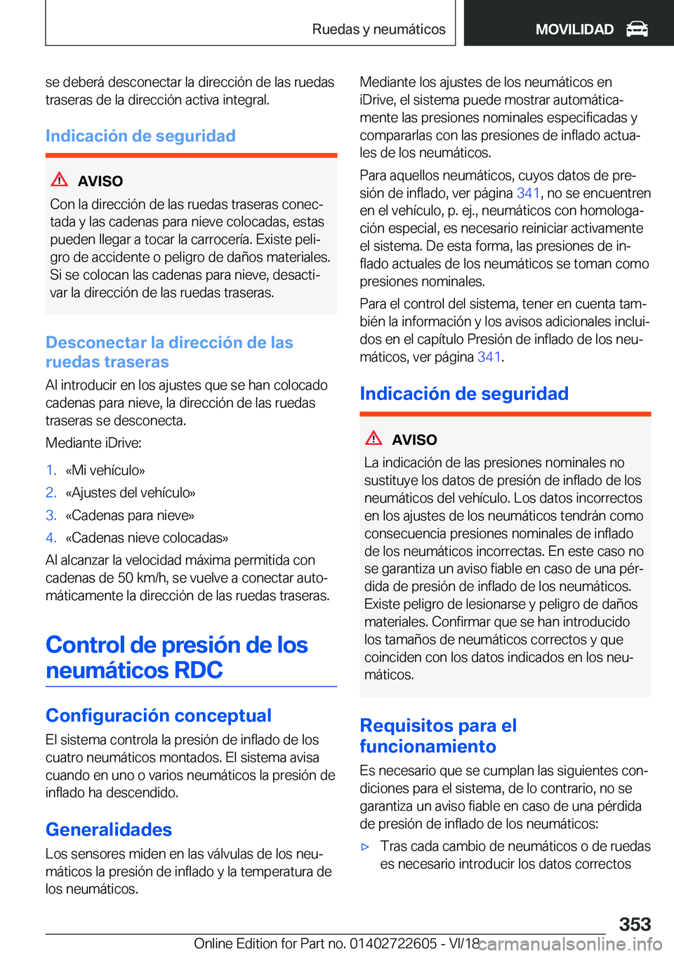 BMW 5 SERIES 2019  Manuales de Empleo (in Spanish) �s�e��d�e�b�e�r�