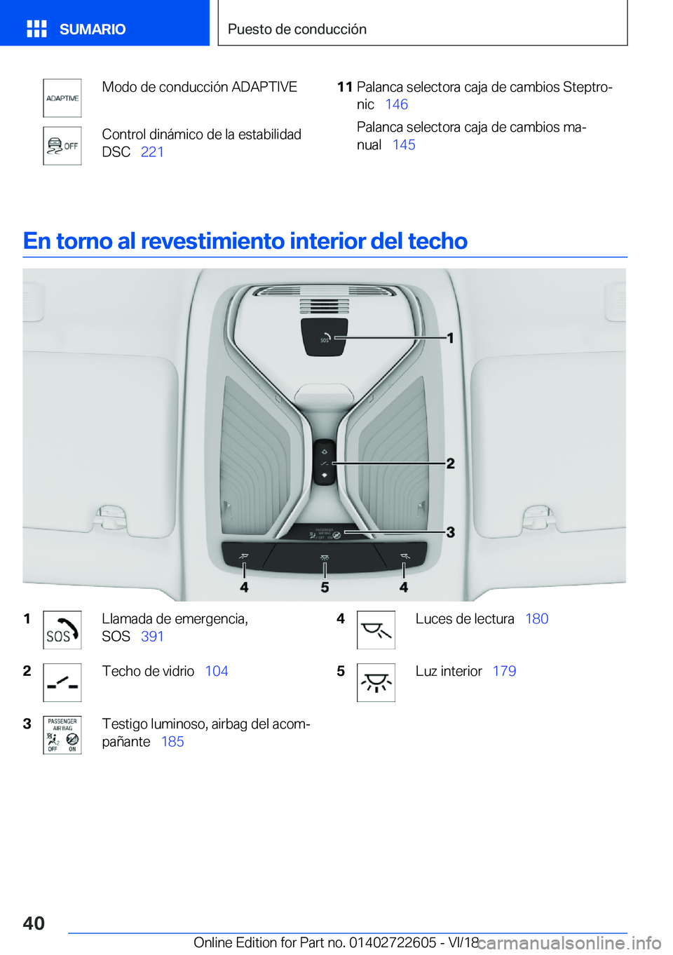 BMW 5 SERIES 2019  Manuales de Empleo (in Spanish) �M�o�d�o��d�e��c�o�n�d�u�c�c�i�