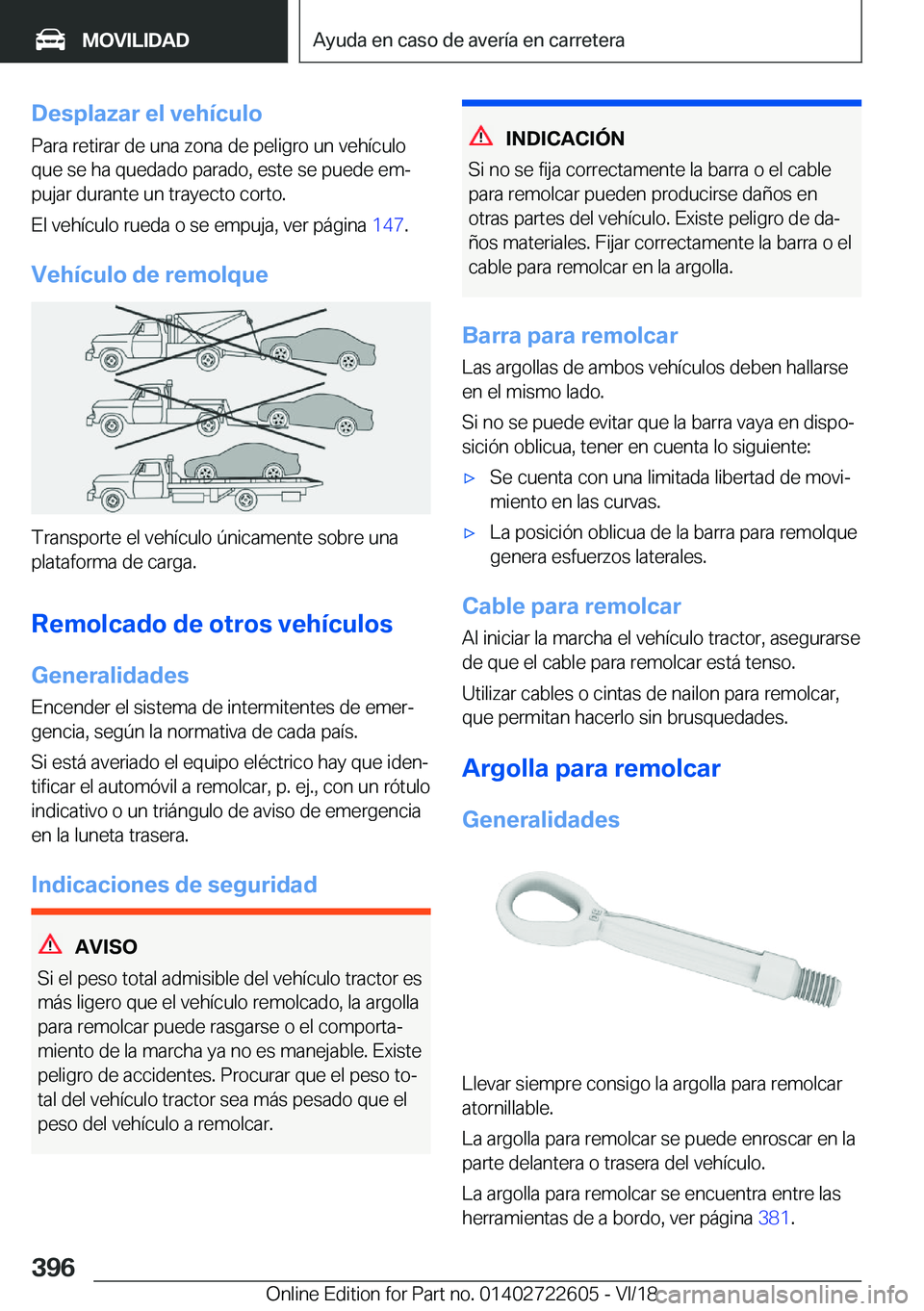 BMW 5 SERIES 2019  Manuales de Empleo (in Spanish) �D�e�s�p�l�a�z�a�r��e�l��v�e�h�