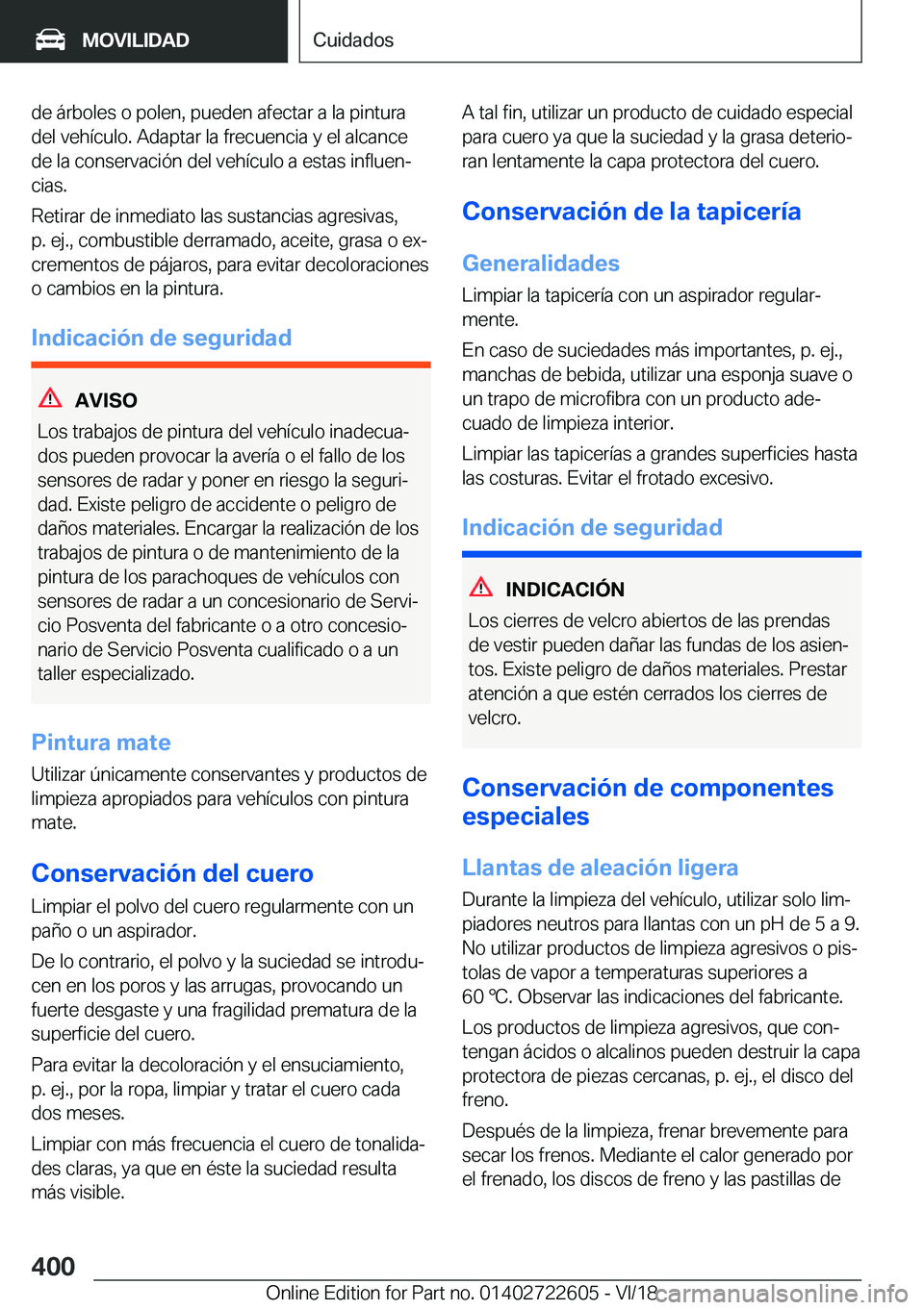BMW 5 SERIES 2019  Manuales de Empleo (in Spanish) �d�e��